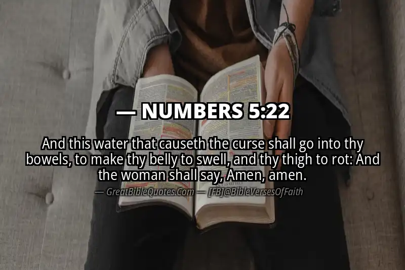 NUMBERS 5:22 Verse