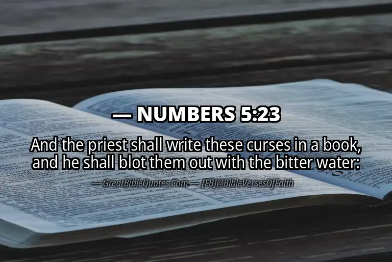 NUMBERS 5:23 Verse