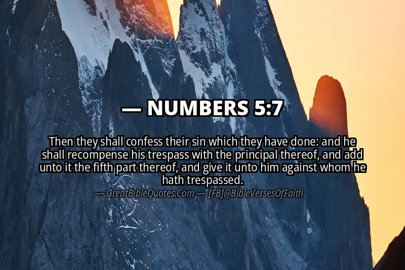 NUMBERS 5:7 Verse