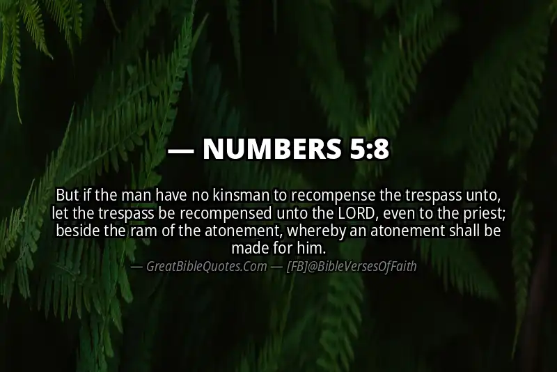NUMBERS 5:8 Verse