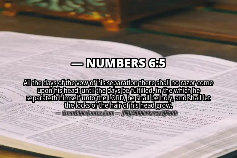 NUMBERS 6:5 Verse