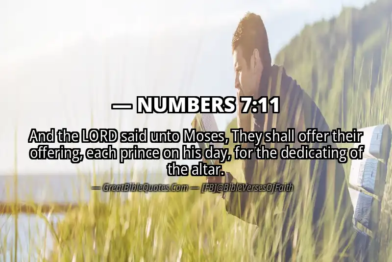 NUMBERS 7:11 Verse