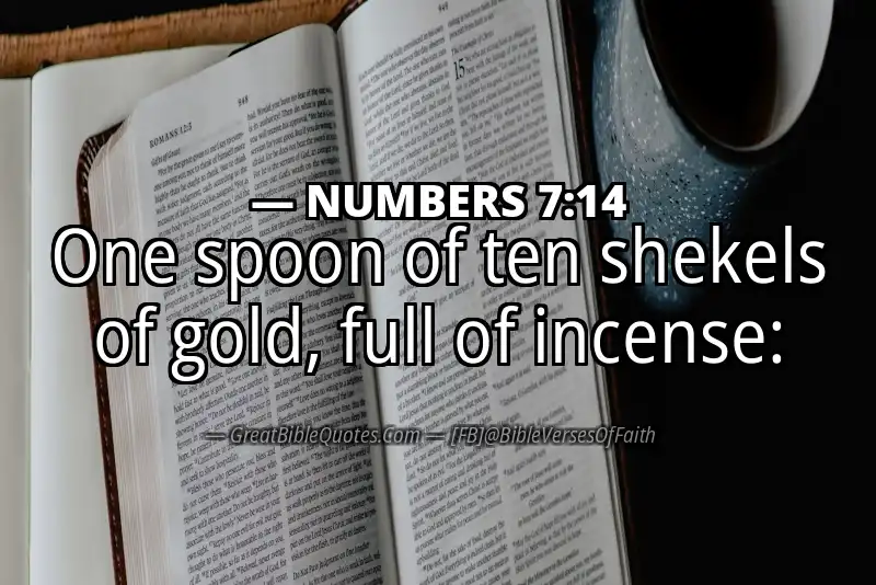 NUMBERS 7:14 Verse