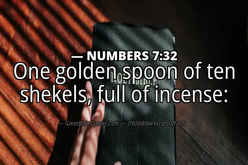 NUMBERS 7:32 Verse
