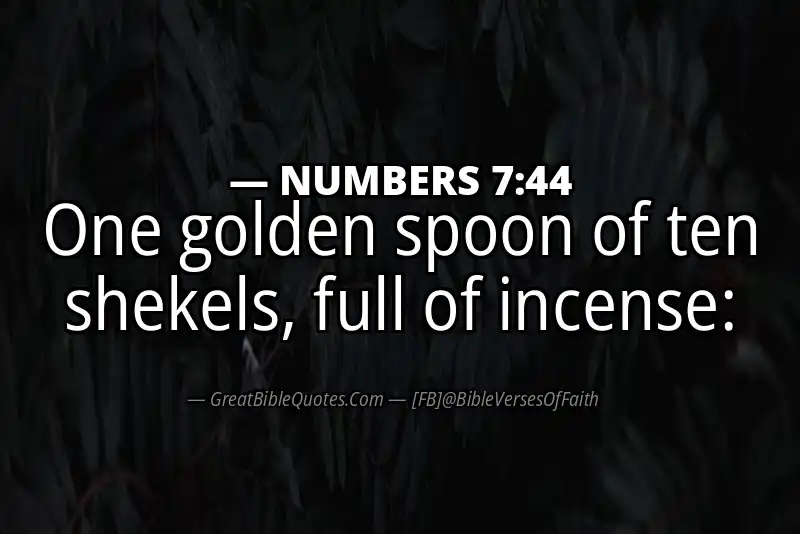 NUMBERS 7:44 Verse