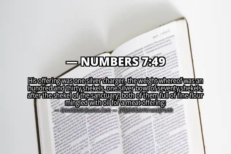 NUMBERS 7:49 Verse
