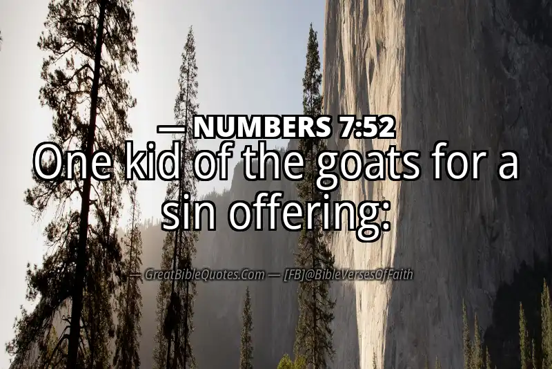 NUMBERS 7:52 Verse Image
