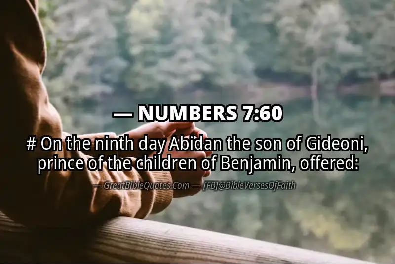 NUMBERS 7:60 Verse