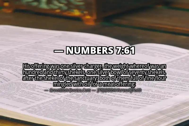 NUMBERS 7:61 Verse