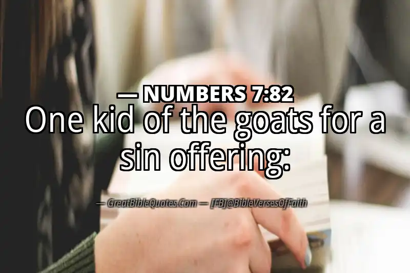 NUMBERS 7:82 Verse