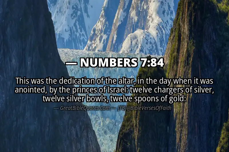NUMBERS 7:84 Verse