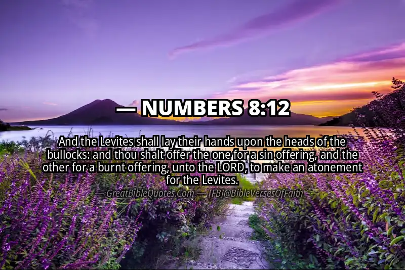 NUMBERS 8:12 Verse