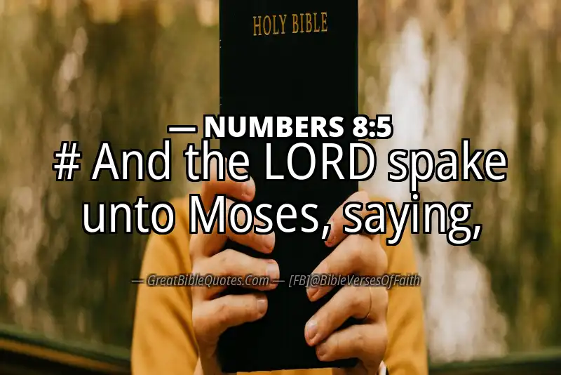 NUMBERS 8:5 Verse