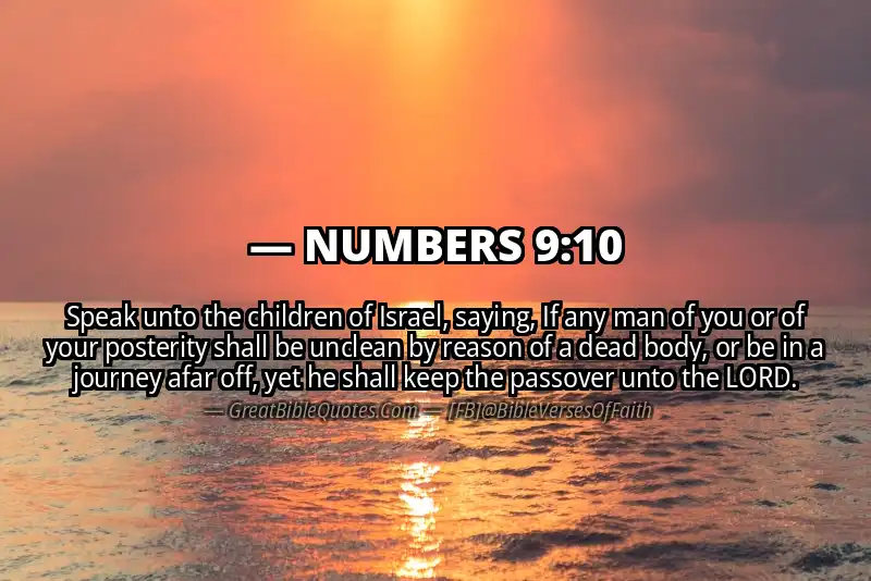 NUMBERS 9:10 Verse Image