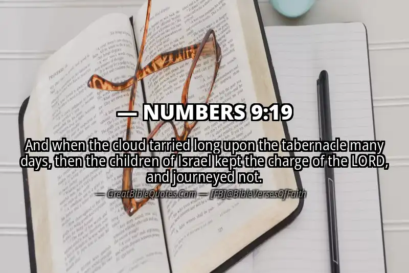 NUMBERS 9:19 Verse Image