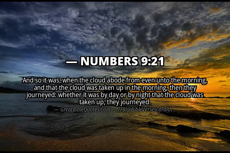 NUMBERS 9:21 Verse
