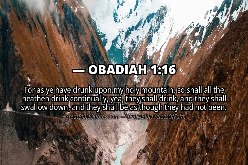 OBADIAH 1:16 Verse