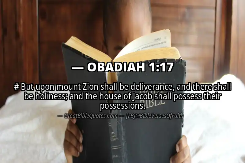 OBADIAH 1:17 Verse