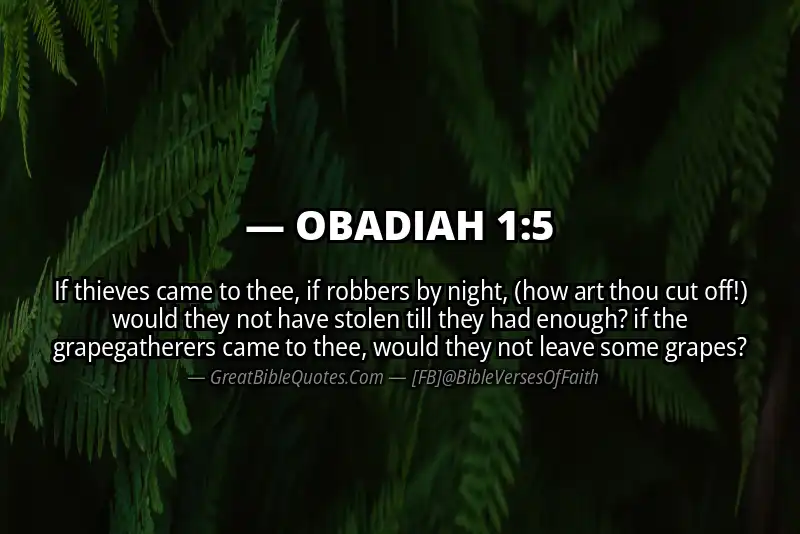 OBADIAH 1:5 Verse