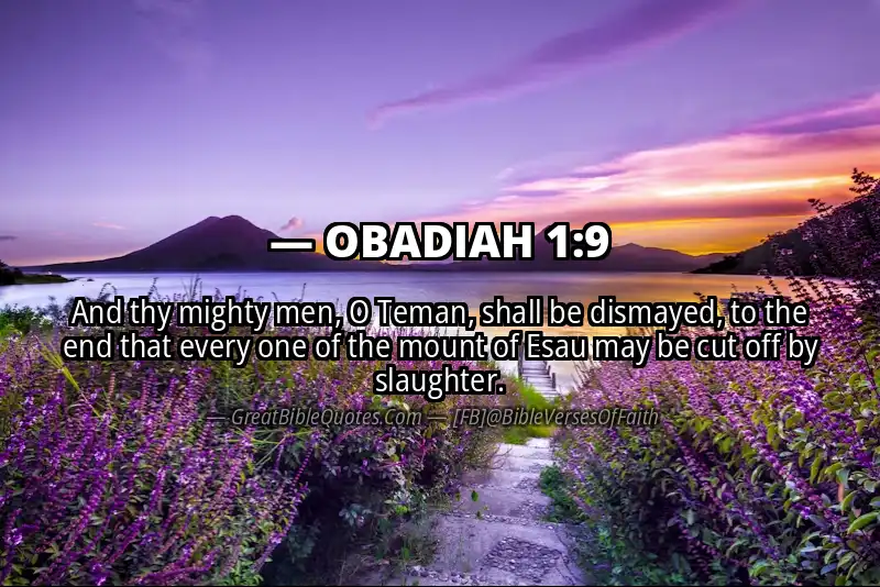 OBADIAH 1:9 Verse