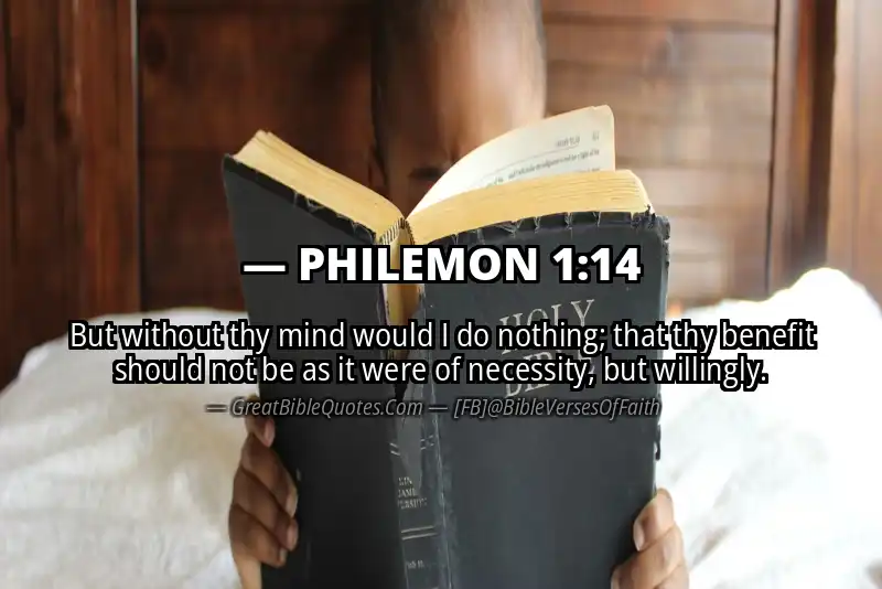 PHILEMON 1:14 Verse