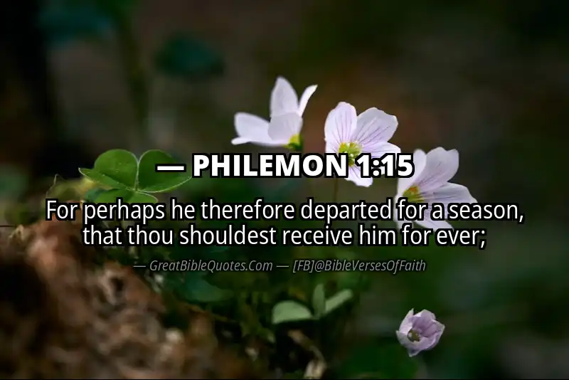 PHILEMON 1:15 Verse