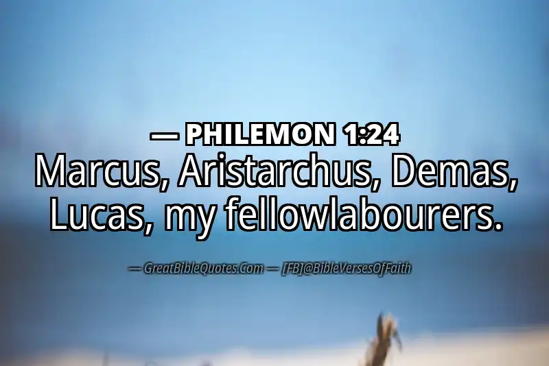 PHILEMON 1:24 Verse