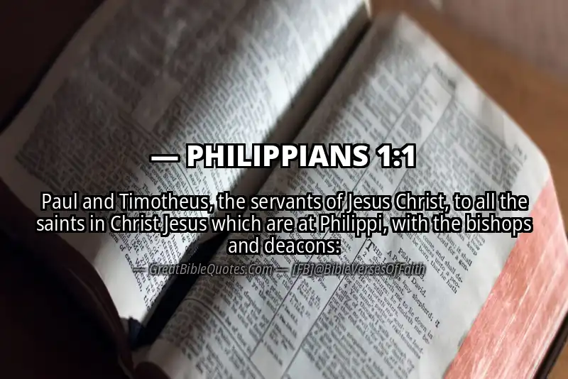 PHILIPPIANS 1:1 Verse