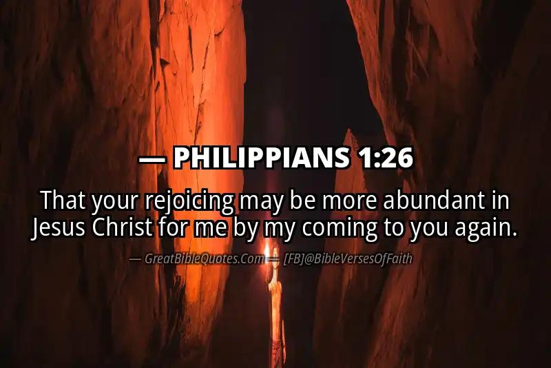 PHILIPPIANS 1:26 Verse