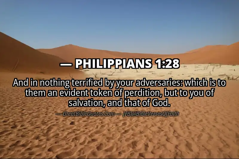 PHILIPPIANS 1:28 Verse