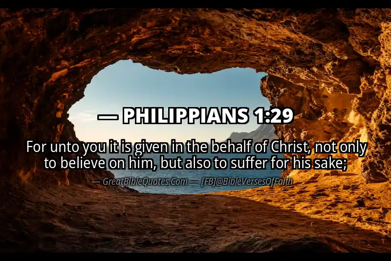 PHILIPPIANS 1:29 Verse