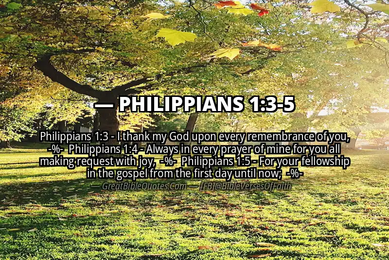 Image for PHILIPPIANS 1:3-5 Bible verse