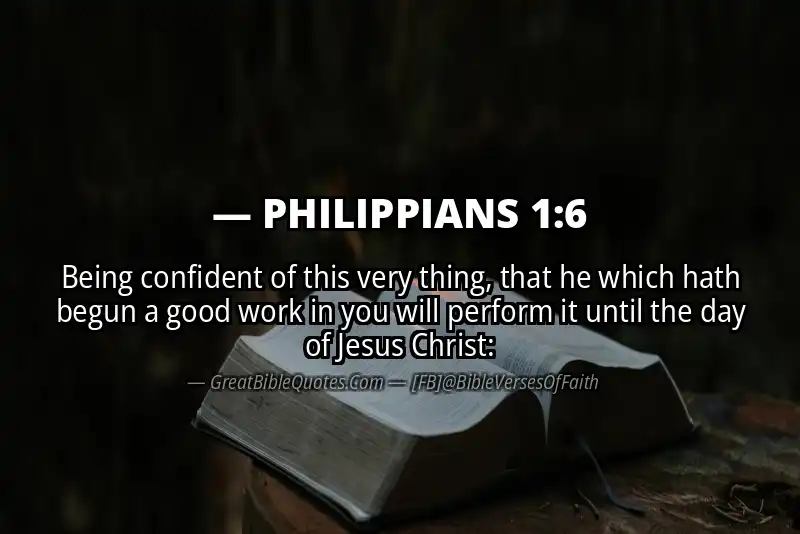 Image for PHILIPPIANS 1:6 Bible verse