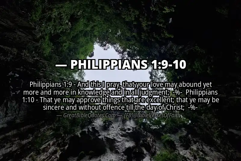 Image for PHILIPPIANS 1:9-10 Bible verse