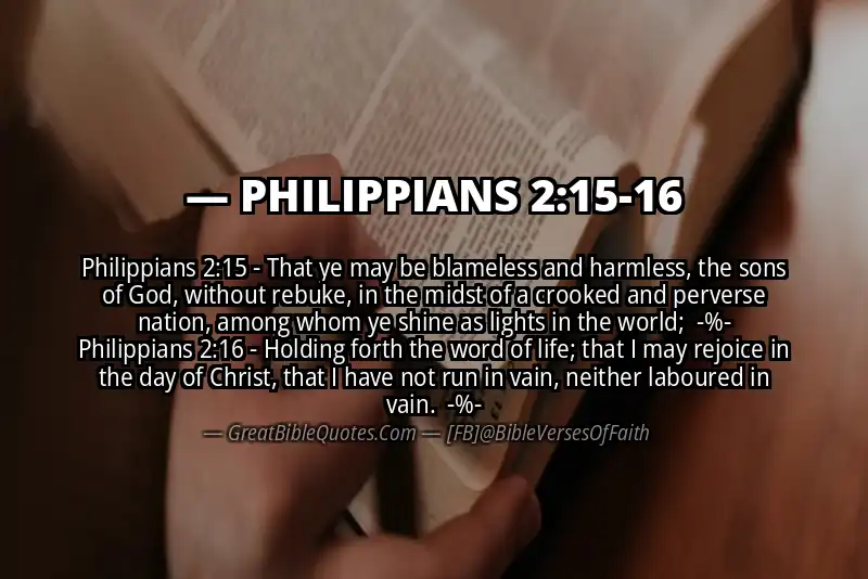 Image for PHILIPPIANS 2:15-16 Bible verse