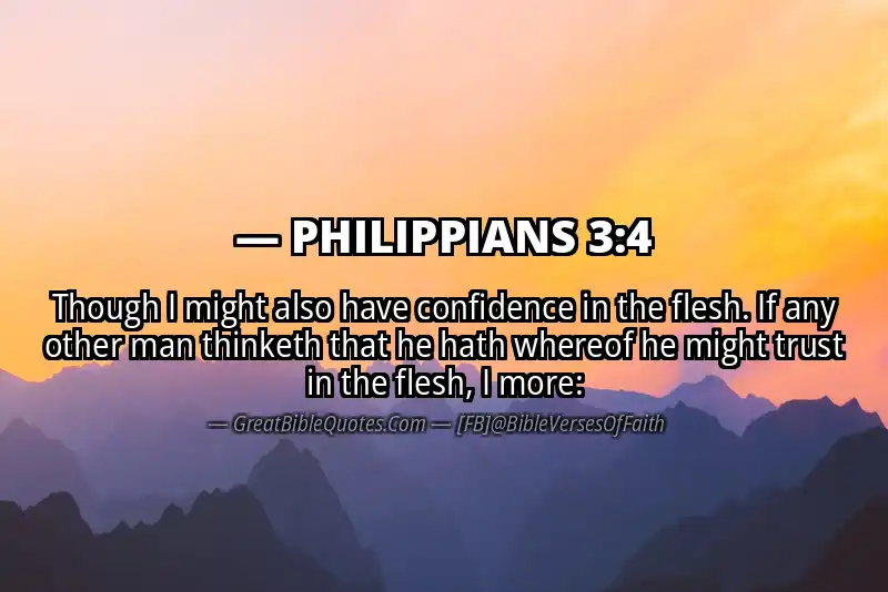 PHILIPPIANS 3:4 Verse