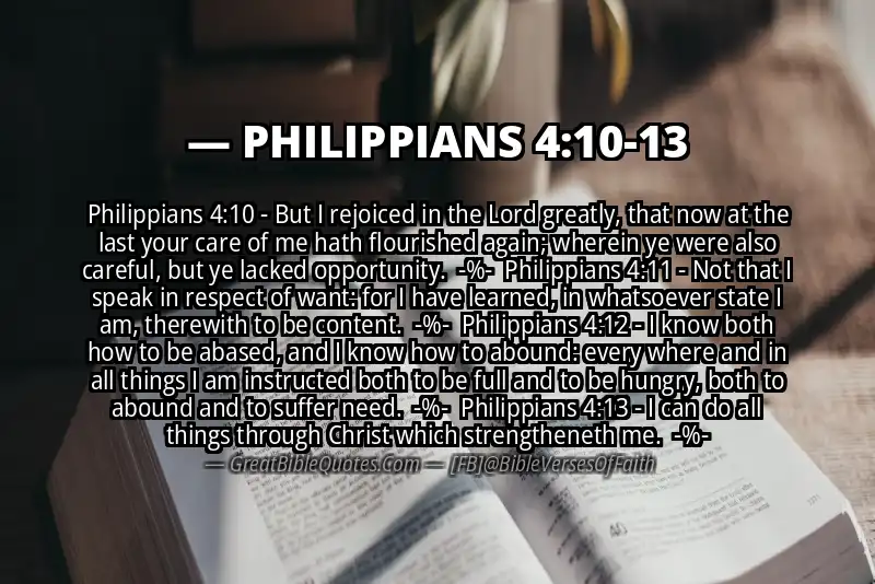 Image for PHILIPPIANS 4:10-13 Bible verse