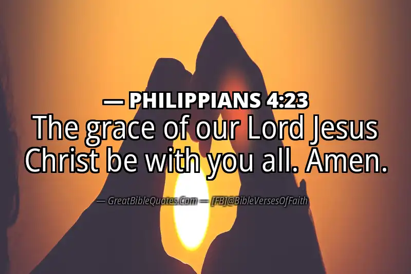 Bible verse: PHILIPPIANS 4:23 Image