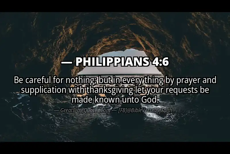 PHILIPPIANS 4:6 Verse
