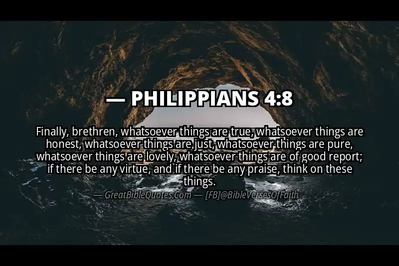 PHILIPPIANS 4:8 Verse