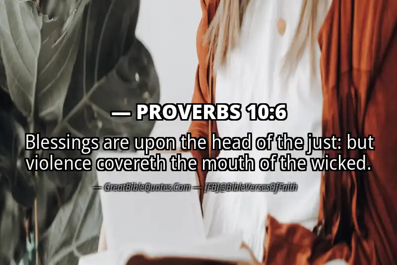 PROVERBS 10:6 Verse