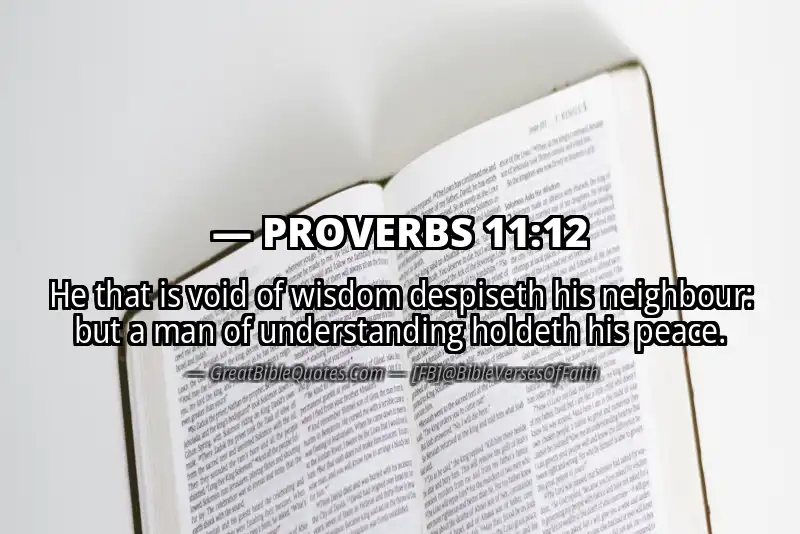 PROVERBS 11:12 Verse
