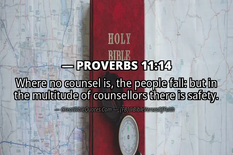 Image for PROVERBS 11:14 Bible verse