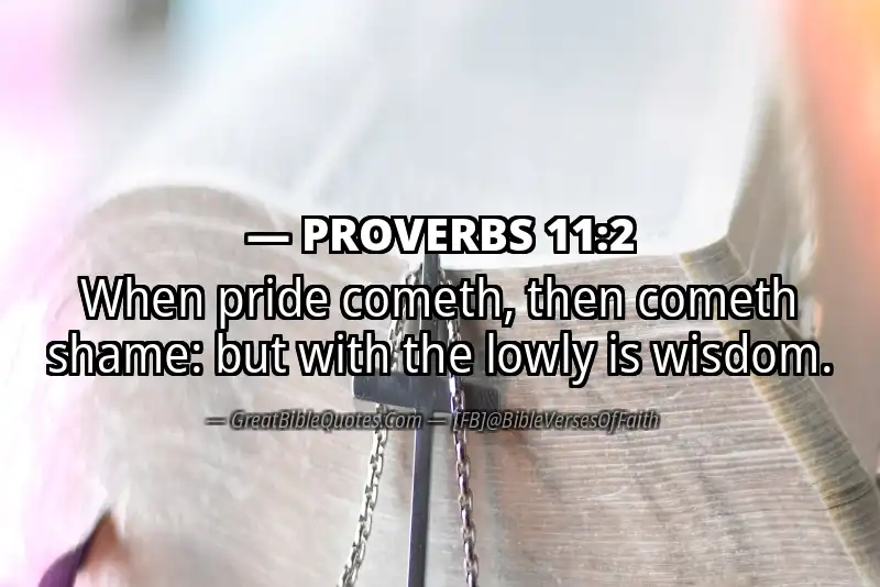 Image for PROVERBS 11:2 Bible verse