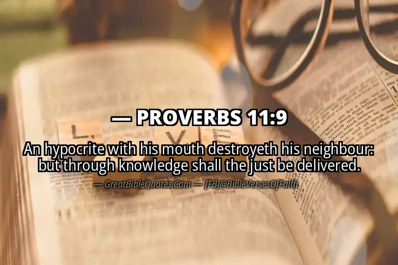 PROVERBS 11:9 Verse