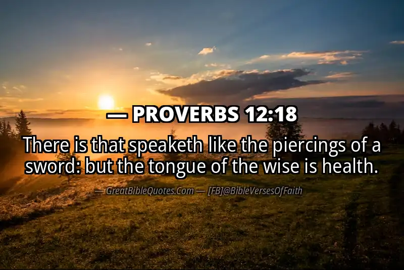 Image for PROVERBS 12:18 Bible verse