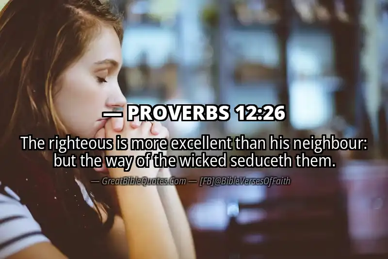 PROVERBS 12:26 Verse