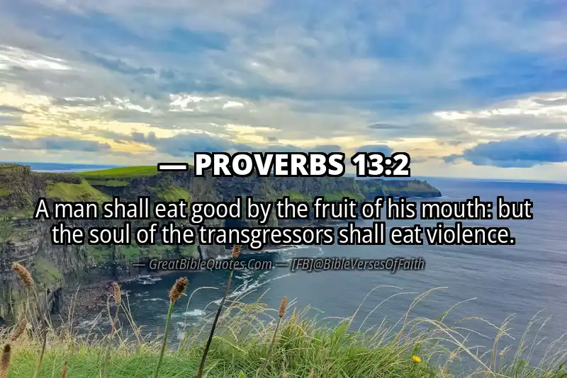PROVERBS 13:2 Verse