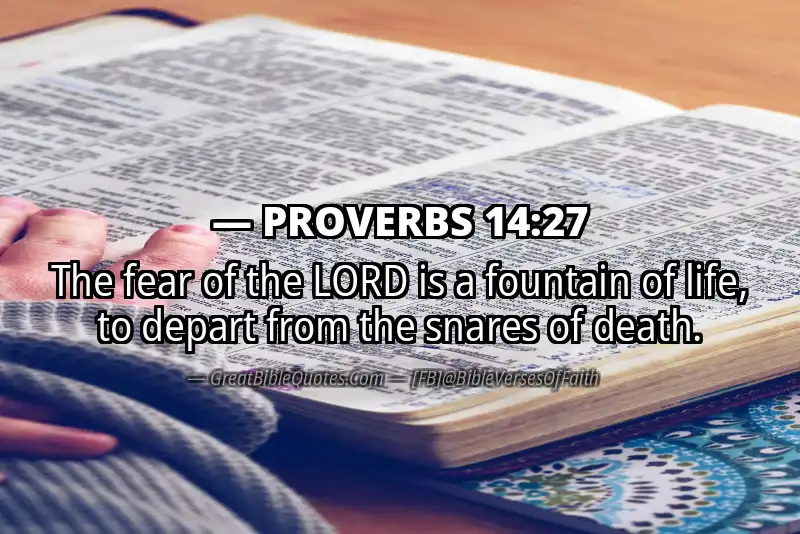 PROVERBS 14:27 Verse