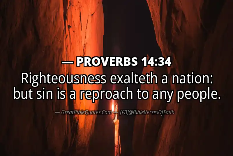 PROVERBS 14:34 Verse